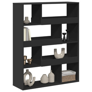 vidaXL Bookcase Black 100x33x125.5 cm Engineered Wood