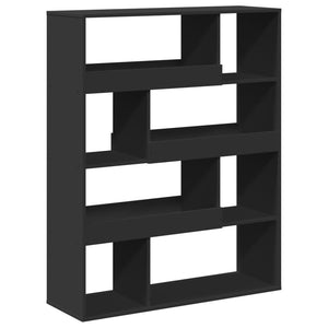 vidaXL Bookcase Black 100x33x125.5 cm Engineered Wood