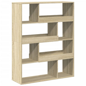 vidaXL Bookcase Sonoma Oak 100x33x125.5 cm Engineered Wood