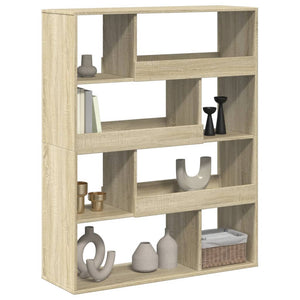 vidaXL Bookcase Sonoma Oak 100x33x125.5 cm Engineered Wood