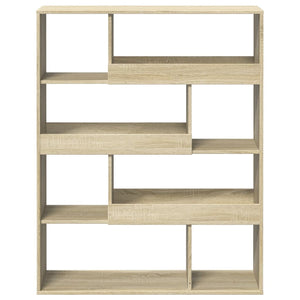 vidaXL Bookcase Sonoma Oak 100x33x125.5 cm Engineered Wood