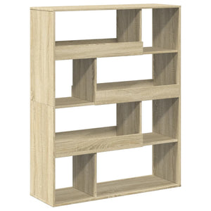 vidaXL Bookcase Sonoma Oak 100x33x125.5 cm Engineered Wood