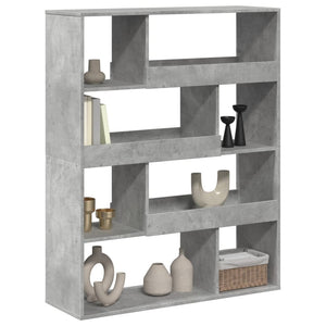 vidaXL Bookcase Concrete Grey 100x33x125.5 cm Engineered Wood