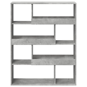 vidaXL Bookcase Concrete Grey 100x33x125.5 cm Engineered Wood