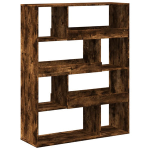 vidaXL Bookcase Smoked Oak100x33x125.5 cm Engineered Wood