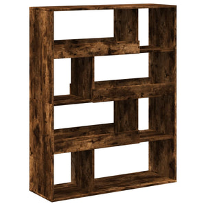 vidaXL Bookcase Smoked Oak100x33x125.5 cm Engineered Wood