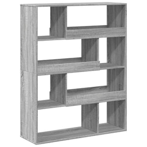 vidaXL Bookcase Grey Sonoma 100x33x125.5 cm Engineered Wood