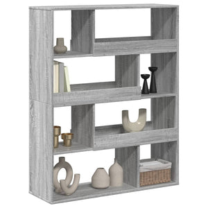 vidaXL Bookcase Grey Sonoma 100x33x125.5 cm Engineered Wood