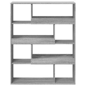 vidaXL Bookcase Grey Sonoma 100x33x125.5 cm Engineered Wood