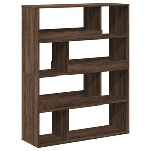 vidaXL Bookcase Brown Oak 100x33x125.5 cm Engineered Wood