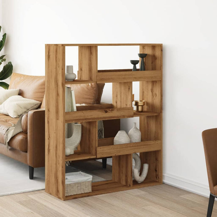 vidaXL Bookcase Artisian Oak 100x33x125.5 cm Engineered Wood