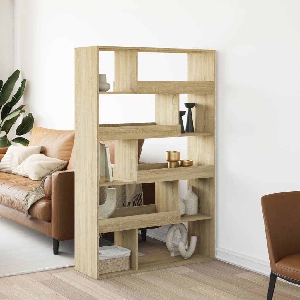 vidaXL Bookcase Sonoma Oak 100x33x156.5 cm Engineered Wood