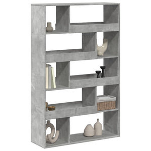 vidaXL Bookcase Concrete Grey 100x33x156.5 cm Engineered Wood