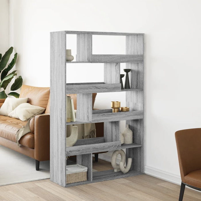 vidaXL Bookcase Grey Sonoma 100x33x156.5 cm Engineered Wood