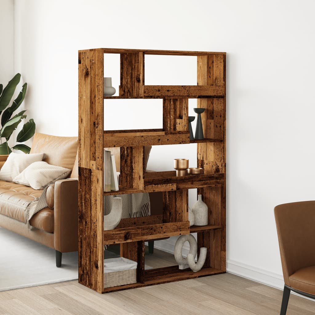 vidaXL Bookcase Old Wood 100x33x156.5 cm Engineered Wood