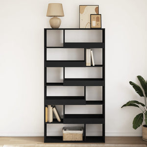 vidaXL Bookcase Black 100x33x187.5 cm Engineered Wood