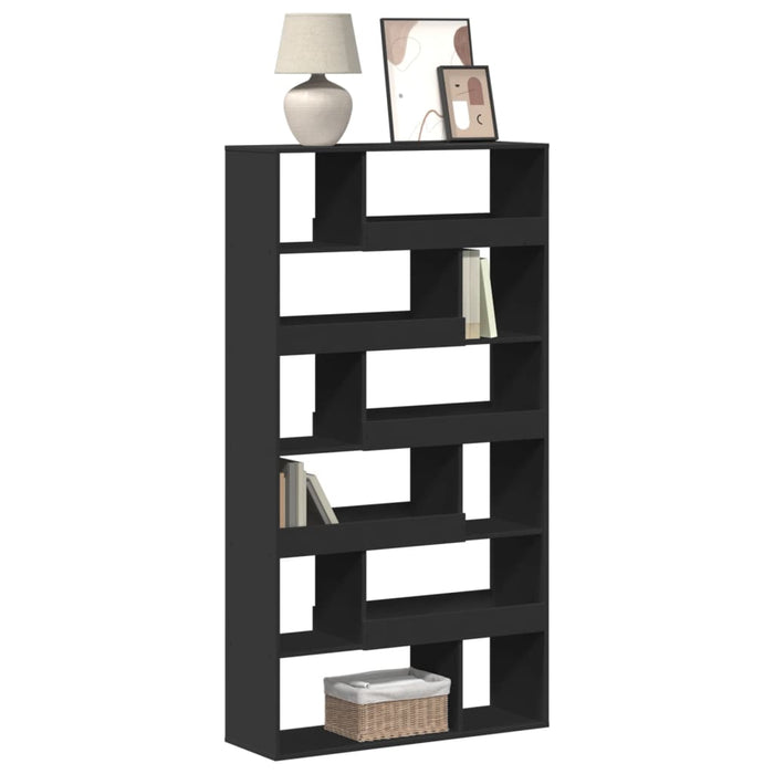 vidaXL Bookcase Black 100x33x187.5 cm Engineered Wood