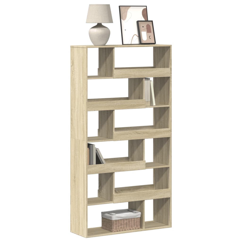 vidaXL Bookcase Sonoma Oak 100x33x187.5 cm Engineered Wood