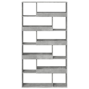 vidaXL Bookcase Concrete Grey 100x33x187.5 cm Engineered Wood