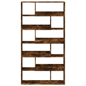 vidaXL Bookcase Smoked Oak100x33x187.5 cm Engineered Wood