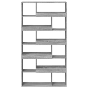 vidaXL Bookcase Grey Sonoma 100x33x187.5 cm Engineered Wood