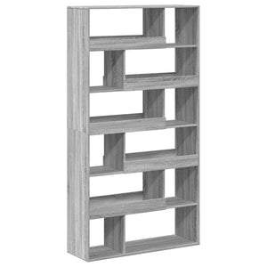 vidaXL Bookcase Grey Sonoma 100x33x187.5 cm Engineered Wood