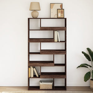 vidaXL Bookcase Brown Oak 100x33x187.5 cm Engineered Wood