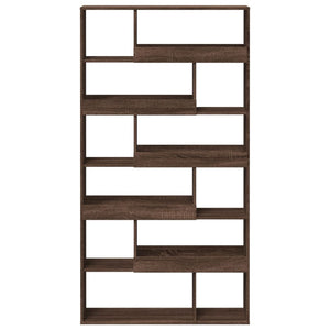 vidaXL Bookcase Brown Oak 100x33x187.5 cm Engineered Wood