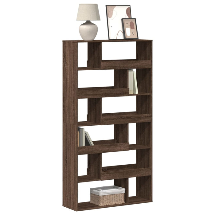 vidaXL Bookcase Brown Oak 100x33x187.5 cm Engineered Wood