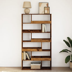 vidaXL Bookcase Old Wood 100x33x187.5 cm Engineered Wood