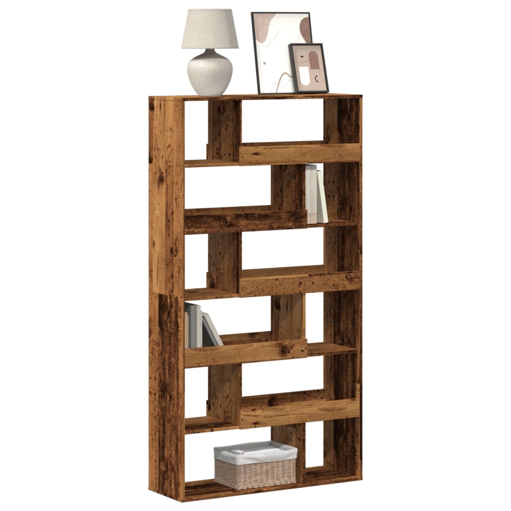 vidaXL Bookcase Old Wood 100x33x187.5 cm Engineered Wood