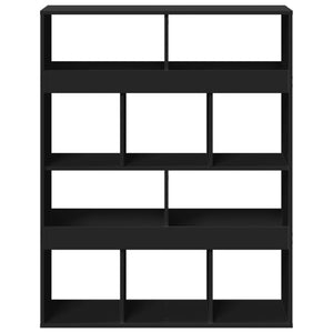 vidaXL Bookcase Black 100x33x125.5 cm Engineered Wood