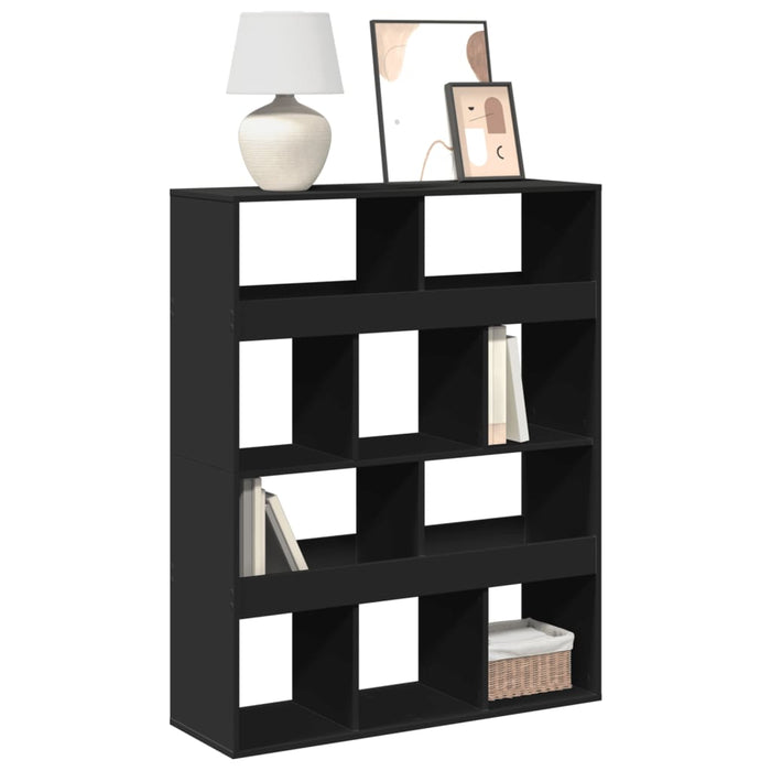 vidaXL Bookcase Black 100x33x125.5 cm Engineered Wood