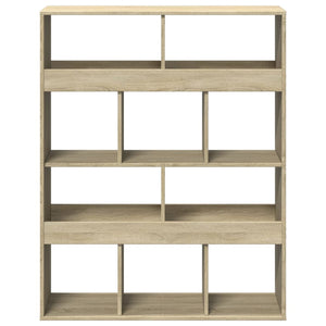 vidaXL Bookcase Sonoma Oak 100x33x125.5 cm Engineered Wood