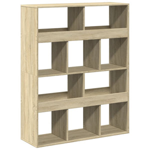 vidaXL Bookcase Sonoma Oak 100x33x125.5 cm Engineered Wood