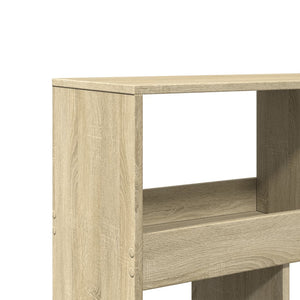 vidaXL Bookcase Sonoma Oak 100x33x125.5 cm Engineered Wood