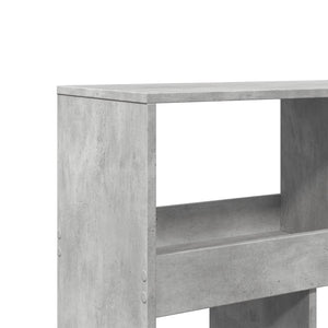 vidaXL Bookcase Concrete Grey 100x33x125.5 cm Engineered Wood