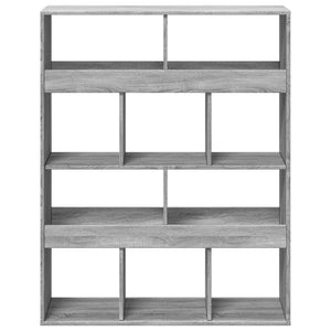 vidaXL Bookcase Grey Sonoma 100x33x125.5 cm Engineered Wood