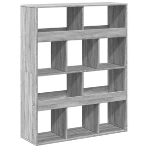 vidaXL Bookcase Grey Sonoma 100x33x125.5 cm Engineered Wood