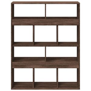 vidaXL Bookcase Brown Oak 100x33x125.5 cm Engineered Wood