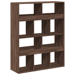 vidaXL Bookcase Brown Oak 100x33x125.5 cm Engineered Wood