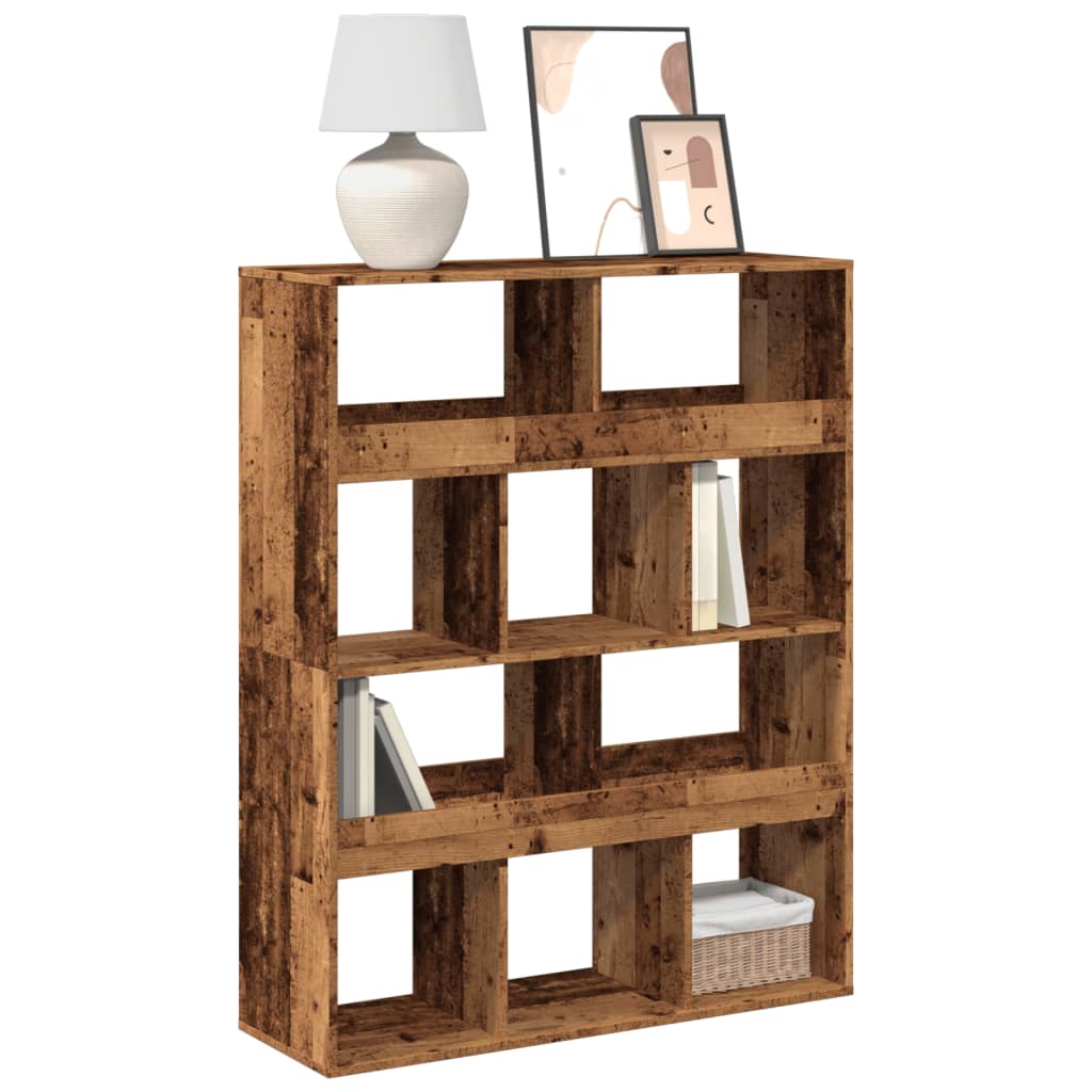 vidaXL Bookcase Old Wood 100x33x125.5 cm Engineered Wood