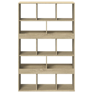 vidaXL Bookcase Sonoma Oak 100x33x156.5 cm Engineered Wood