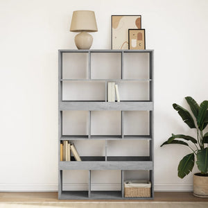 vidaXL Bookcase Concrete Grey 100x33x156.5 cm Engineered Wood