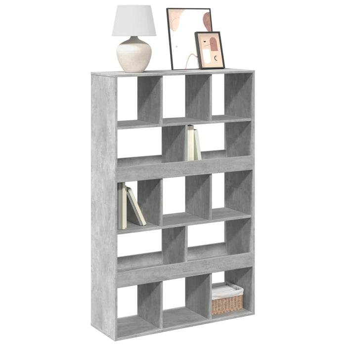 vidaXL Bookcase Concrete Grey 100x33x156.5 cm Engineered Wood