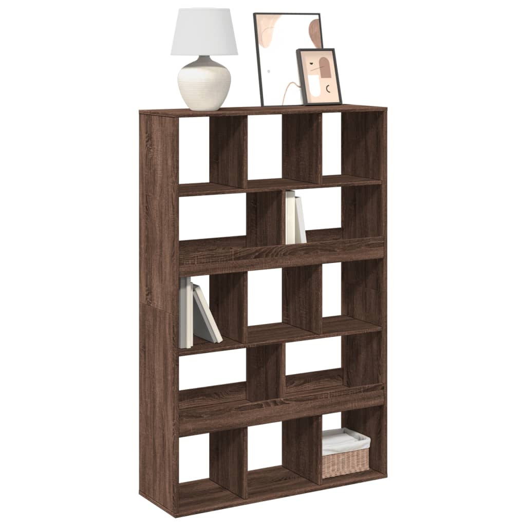 vidaXL Bookcase Brown Oak 100x33x156.5 cm Engineered Wood