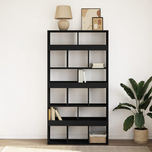 vidaXL Bookcase Black 100x33x187.5 cm Engineered Wood