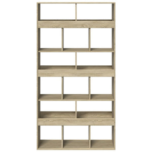 vidaXL Bookcase Sonoma Oak 100x33x187.5 cm Engineered Wood