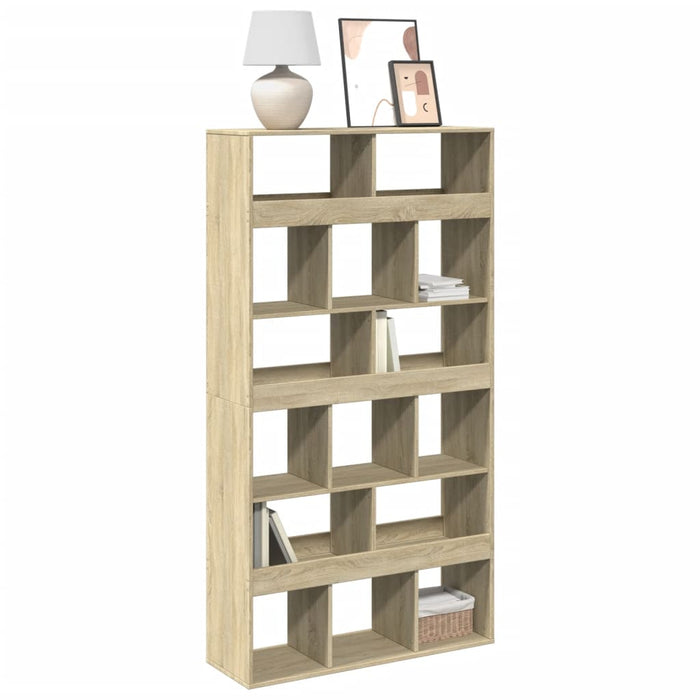 vidaXL Bookcase Sonoma Oak 100x33x187.5 cm Engineered Wood