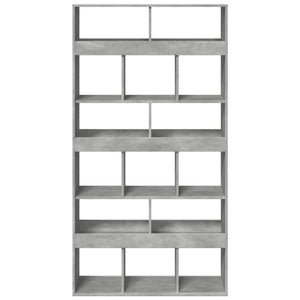 vidaXL Bookcase Concrete Grey 100x33x187.5 cm Engineered Wood